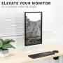 VIVO Single 13 to 32 inch Monitor Desk Stand, Freestanding VESA Steel Mount Base, Adjustable Height, Tilt, Swivel, Rotation, White STAND-V001HW