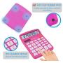 Desktop Calculator 12 Digit with Large LCD Display and Sensitive Button, Solar and Battery Dual Power, Standard Function for Office, Home, School, CD-2786 (Pink)