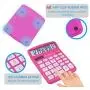 Desktop Calculator 12 Digit with Large LCD Display and Sensitive Button, Solar and Battery Dual Power, Standard Function for Office, Home, School, CD-2786 (Pink)