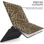 OneGet Laptop Case Compatible with MacBook Pro 13 inch Case 2016 2017 2018 2019 Release A2159 A1989 A1706 A1708 PU Leopard Print PU Leather Hard Shell Case&Keyboard Cover&Screen Protector (8151)