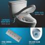 TOTO SW573#12 S300E Electronic Bidet Toilet Cleansing, Instantaneous Water, EWATER Deodorizer, Warm Air Dryer, and Heated Seat, Round, Sedona Beige