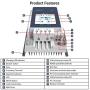 EPEVER 50A MPPT Solar Charge Controller 12V/24V/36V/48V DC Automatically Identifying System Voltage Max.PV 150V Solar Panel Regulator (Tracer 5415 an)