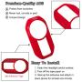 Headlight Lamp Switch Trim Cover Button Decoration Interior Accessories for 2018-2021 Jeep Wrangler JL JLU & Gladiator JT (Red)