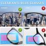 ZENOTTIC Anti Blue Light Glasses Blue Light Blocking Reading Glasses Stylish Leopard Glasses Anti Eyestrain for Women