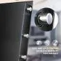 Kacsoo 1.0 Cubic Feet Safe Security Box, Fireproof and Waterproof Safe Cabinet, Digital Combination Lock Safe with Keypad LED Indicator, for Home, Business or Travel (1.0)
