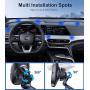 2 Pack【6 Strong Magnets】 Magnetic Car Phone Mount Holder, Universal Cell Phone Holder for Car Dashboard, 360° Rotation Car Smartphone Cradle Fit for iPhone 11 Pro Max/Xs Max/XR/X