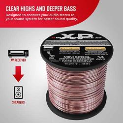 Monster XP Speaker Wire Copper Cable Spool, 14 AWG, 50 ft
