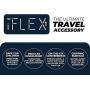 iFLEX Cell Phone Stand and Tablet Stand for Air Travel, Work and Home – Flexible Phone Holder is The Perfect iPhone Stand and Holds Any Mobile Device – Non-Slip Grip, Strong and Durable