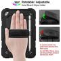SEYMAC stock Case for iPad Mini 5/4, 3-Layer Protection Case with [360 Degrees Rotating Stand] Hand Strap&[Pencil Holder] Screen Protector for iPad Mini 4th/5th Generation 7.9 inch (Black)