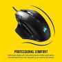 Corsair Nightsword RGB - Comfort Performance Tunable FPS/MOBA Optical Ergonomic Gaming Mouse with Backlit RGB LED, 18000 DPI, Black