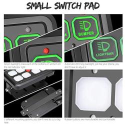 8 Gang Switch Panel Automatic Dimmable, Swatow Industries Switch Pod Electronic Relay System Circuit Control Box Universal Touch Switch Box Power System for Truck ATV UTV Car Boat Waterproof