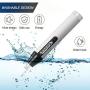 Ear and Nose Hair Trimmer for Men,Professional USB Rechargeable Nostril Nasal Hair Vacuum Cleaning System,4 in 1 Lightweight Waterproof Hair and Beard Clippers for Women (White)