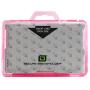 RFID Blocking Badge Holder Landscape DuoLite by Identity Stronghold - FIPS Approved Badge Holder - 100% USA Made (Pink)