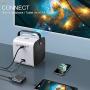 Laiduoao 500 ANSI Lumen Portable Projector, Black, 1080p Image, Video Projector, 30 to 180 Inch Image TV Projector, Movie Projector, Home Entertainment