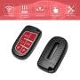 TANGSEN Smart Key Fob Case for CHRYSLER 200 300 for DODGE CHALLENGER CHARGER DART for JEEP CHEROKEE COMPASS GRAND CHEROKEE SRT HELLCAT TRACKHAWK 2 3 4 5 Button Keyless Entry Remote Cover Carbon Fiber