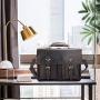 Polare 16 Full Grain Leather Briefcase Messenger Bag Laptop Satchel for Men