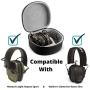 Caseling Hard Case fits Walkers Game Ear Razor Slim or Howard Leight Impact Sport ﻿and Genesis Sharp-Shooter Safety Eyewear Glasses (Fits Earmuff & Glass) Case only.