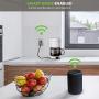 TOPGREENER Smart Wi-Fi Outlet with Energy Monitoring, Tamper-Resistant, Control Lighting and Appliances from Anywhere, in-Wall, No Hub Required, Compatible with Alexa and Google Assistant, Nickel