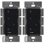 Lutron Caseta Wireless Smart Lighting Dimmer Switch for Wall & Ceiling Lights, PD-6WCL-BL, Black, Compatible with Alexa, Apple HomeKit, and the Google Assistant (2 pack) (black)