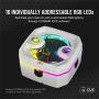 Corsair Hydro X Series XD3 RGB Pump/Reservoir Combo - White - DDC PWM Pump - 180ml Reservoir - Compact Form Factor - Dynamic RGB Lighting