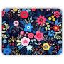 Cute Designer Desk Mouse Pad for Women, Pretty and Colorful Designs, Anti-Slip, Perfect Office, Work & Home Computer Accessory (Blue Garden, Rectangle)