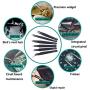 Precision Tweezer Set, 6 PCS Tweezers Kit with ESD Anti-static Stainless Steel, Curved Tweezers Set for Electronics, Craft, Jewellery, Laboratory Work and Ingrown Hair