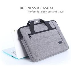 ProCase 13-13.5 Inch Laptop Sleeve Tote Bag with Shoulder Strap and Handle for Laptop Ultrabook MacBook Pro Air Surface Chromebook Notebook Acer Asus Dell HP Lenovo Galaxy Sony Toshiba -Grey