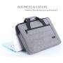 ProCase 13-13.5 Inch Laptop Sleeve Tote Bag with Shoulder Strap and Handle for Laptop Ultrabook MacBook Pro Air Surface Chromebook Notebook Acer Asus Dell HP Lenovo Galaxy Sony Toshiba -Grey