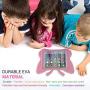 iPad case for Kids, Feitenn 3D Cartoon Butterfly Non-Toxic EVA Light Weight Kid Proof Shockproof case with Kickstand for ipad 5/ ipad 6 /ipad pro 9.7/ New iPad 2017 case ( Pink)