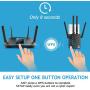 WiFi Extender,Wireless Range Extender,1200Mbps | 2.4GHz and 5.0GHz Dual Band WiFi Repeater Wireless Signal Booster, WiFi Booster for The House 360 Degree Full Coverage Network (Black)