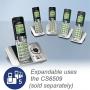 VTech CS6529 DECT 6.0 Phone Answering System with Caller ID/Call Waiting, 1 Cordless Handset, Silver/Black