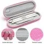 Koonice Premium Pencil Holder Case fits Apple Pencil 1 and 2 (Pink)