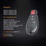 JalopyTrade Pair New Remote Compatible with 2009-2012 Dodge RAM 1500 2500 3500 Pickup Remote Start KEYLESS Remote Key FOB FOBIK + ONE Free Lanyard (2-DO-BL-LY)