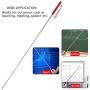 Telescopic Pointer Stick with Hand Lanyard, Teacher Pointer for Classroom, Presentation Pointers for Teachers, Hand Pointer Extendable Pointer Stick Retractable Pointer Pen Whiteboard Pointer (Red)