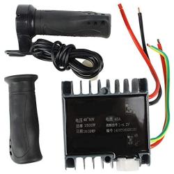 Bnineteenteam Motor Brushed Controller Box with Throttle Grip for Electric Bike Tricycle(48-60V 1500W)