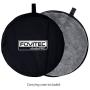 Fovitec - 5x6.5 Hand-Painted Gray Pop-Up Collapsible Backdrop for Video & Photo