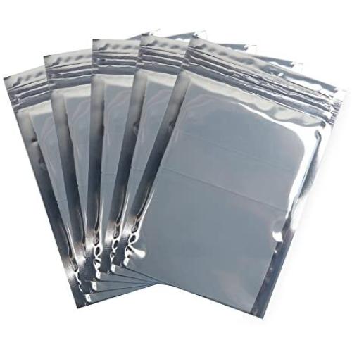 HRX Package 100pcs Premium Antistatic Bag, 4 X 6 inches Resealable Zipper Bag for SSD HDD and Other Electronic Devices