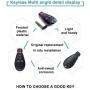 SELEAD 2pcs Keyless Entry Remote Control Car Key Fob fit for Dodge Magnum Charger 08-15 for Jeep Grand Cherokee Antitheft Keyless Entry Systems 56046639AE 3 Buttons Black