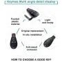 SELEAD 2pcs Keyless Entry Remote Control Car Key Fob fit for Dodge Magnum Charger 08-15 for Jeep Grand Cherokee Antitheft Keyless Entry Systems 56046639AE 3 Buttons Black