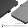 Fintie Folio Case for Samsung Galaxy Tab A 8.0 2019 Without S Pen Model (SM-T290 Wi-Fi, SM-T295 LTE), [Corner Protection] Slim Fit Premium Vegan Leather Stand Cover, Black