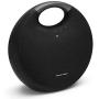 Harman Kardon Onyx Studio 6 Wireless Bluetooth Speaker - IPX7 Waterproof Extra Bass Sound System with Rechargeable Battery and Built-in Microphone - Black