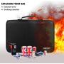 ENGPOW Battery Organizer,Fireproof Battery Organizer Storage Case with Tester (BT168),Waterproof Explosionproof Battery Holder Box with Cover,Holds 220+ AA AAA C D 9V Batteries
