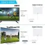 TV Antenna - Amplified HD Digital Indoor TV Antenna Long 230 Miles Range HDTV Antenna - 17ft Coax Cable Amplifier Antenna for 1080P 4K HD Local Channels - Support All Television