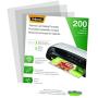 Fellowes Thermal Laminating Pouches, Letter Size Sheets, 5mil, 200pk