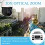 PoE Ptz Camera, Bioxo 1080P High Speed 20X Optical Zoom PoE IP Camera Outdoor, 328ft Night Vision Auto Tracking Camera, Waterproof Onvif IP Camera