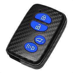 TANGSEN Smart Key Fob Case 3D Carbon Emboss Cover for TOYOTA AVALON CAMRY COROLLA HIGHLANDER PRIUS RAV4 SEQUOIA VENZA for SCION FRS for SUBARU BRZ CROSSTREK FORESTER WRX 234Button Keyless Entry Remote