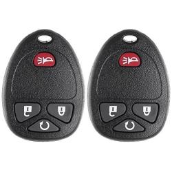 ECCPP Replacement fit for 4 Buttons Keyless Entry Remote Fob Key Fob 07-16 Chevrolet GMC Pontiac Cadillac Buick Saturn Suzuki Series M3N5WY8109 (Pack of 2)