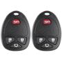 ECCPP Replacement fit for 4 Buttons Keyless Entry Remote Fob Key Fob 07-16 Chevrolet GMC Pontiac Cadillac Buick Saturn Suzuki Series M3N5WY8109 (Pack of 2)