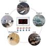 Wireless Calling System for Caregiver Pager Restaurant Waiter Server Pager System for Customers Elderly Patient Smart Nurse Paging System for Clinic Hospital Church 1 Display Receiver+10 Call Buttons