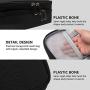 KALIM Cable Organizer Bag, Waterproof Electronic Accessories Soft Case, Traveling Wire Bag for iPad Mini Cables Phone Chargers Adapter Flash Hard Drive and More(Large/Black)